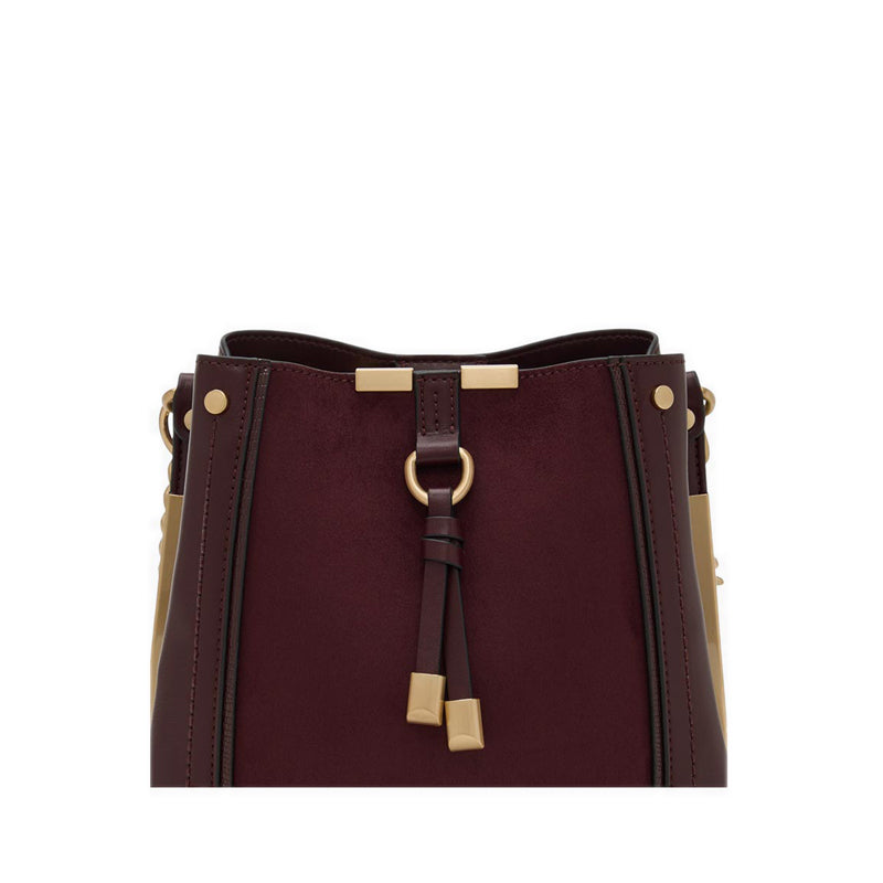 รุ่น Nailia กระเป๋าทรงบักเก็ตผู้หญิง - สี Bordo