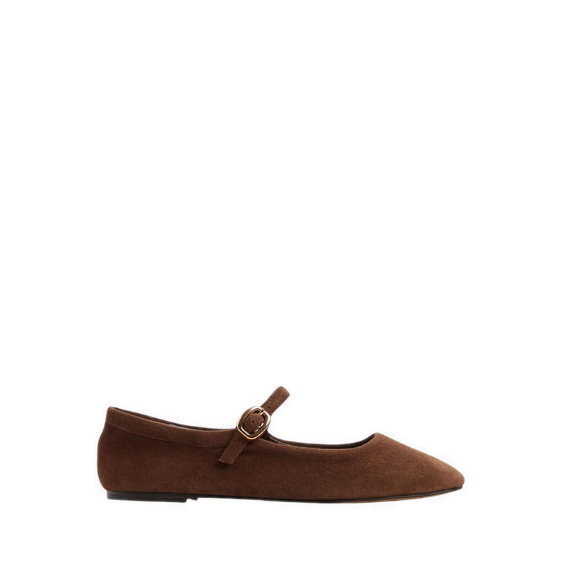 รุ่น Mary Jenna รองเท้าบัลเล่ต์ผู้หญิง - สี Dark Brown