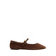รุ่น Mary Jenna รองเท้าบัลเล่ต์ผู้หญิง - สี Dark Brown