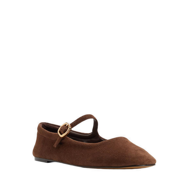 รุ่น Mary Jenna รองเท้าบัลเล่ต์ผู้หญิง - สี Dark Brown
