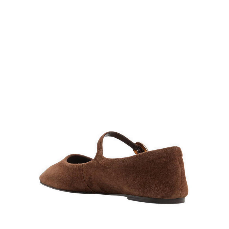 รุ่น Mary Jenna รองเท้าบัลเล่ต์ผู้หญิง - สี Dark Brown