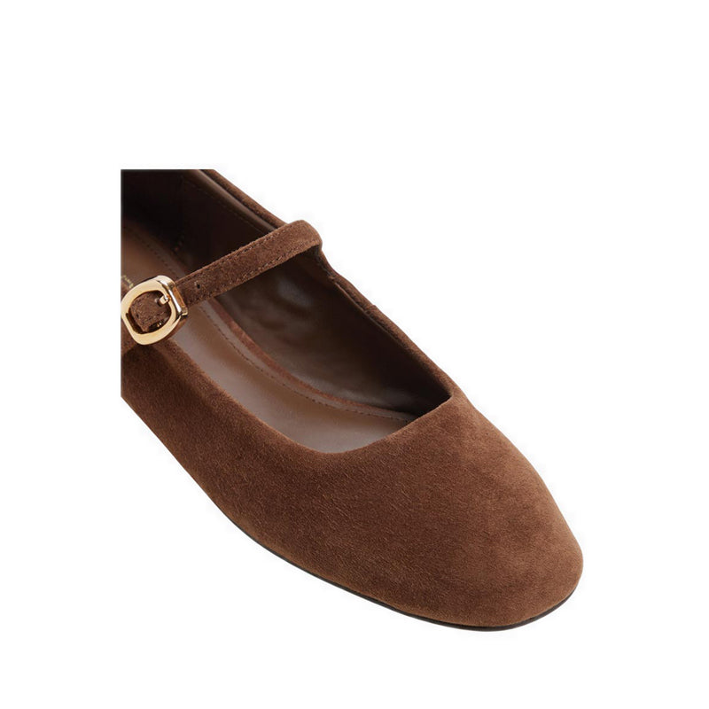 รุ่น Mary Jenna รองเท้าบัลเล่ต์ผู้หญิง - สี Dark Brown